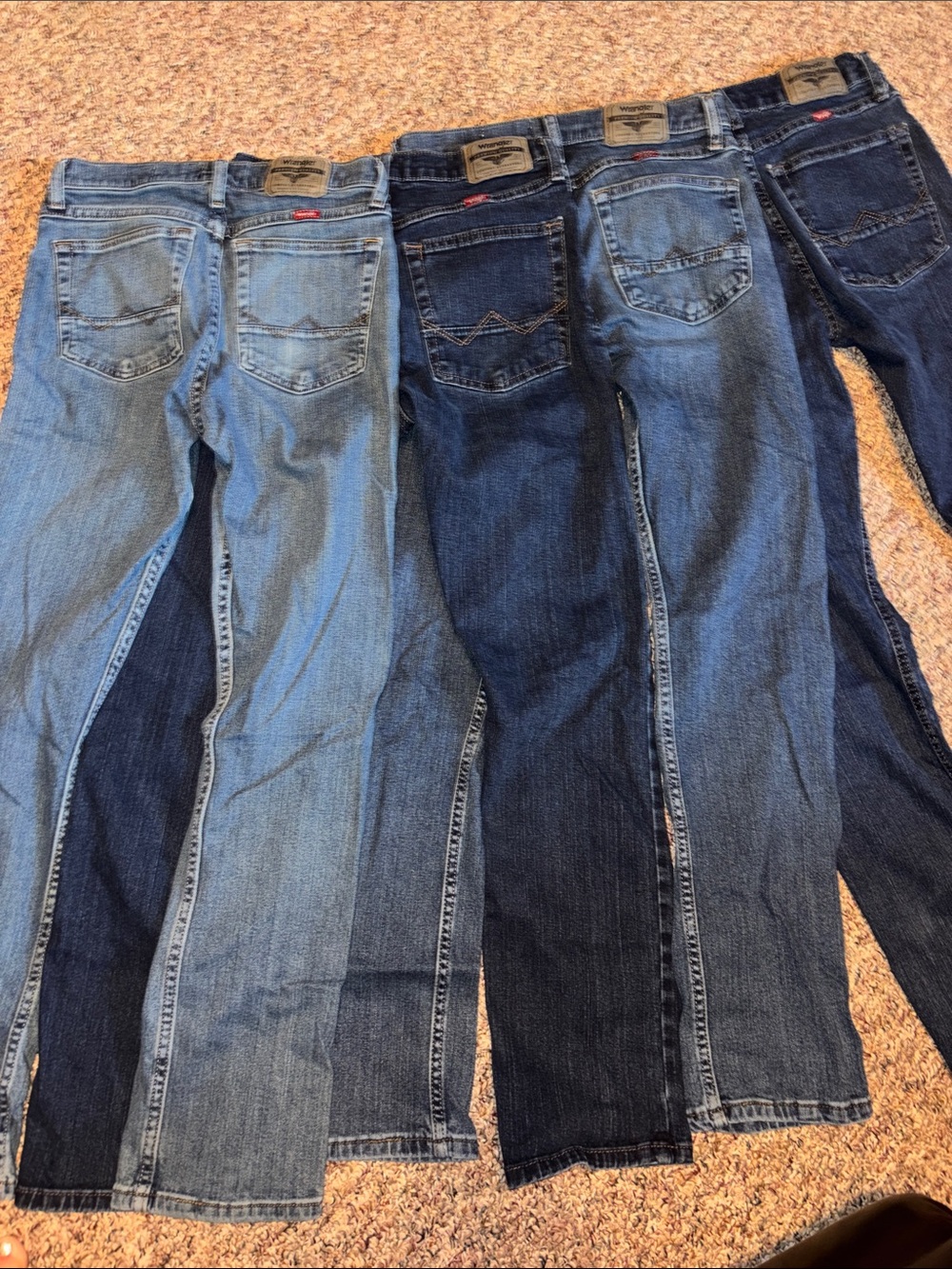 Bundle 4 pairs Wrangler Slim Straight Jeans 28x30 Men’s Young Men